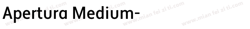 Apertura Medium字体转换